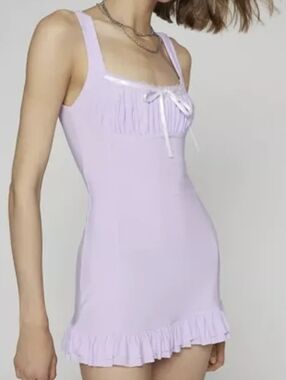 Urban OutfittersUO Sienna Ribbon Mini Dress size large nwt new